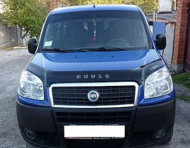 Дефлектор капота (мухобойка) Fiat Doblo c 2005-2010 г.в. (Фиат Добло) Вип Тюнинг