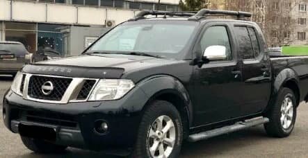 Дефлектор капота (мухобойка) NISSAN Navara (D40) с 2005 г.в. (Ниссан Навара) Вип Тюнинг